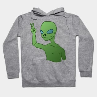 Peace with aliens Hoodie